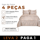 [LEVE 2 PAGUE 1] Jogo de Cama 4 Peças em Algodão e Malha Seda Gelo (Beleza e Conforto em Harmonia)